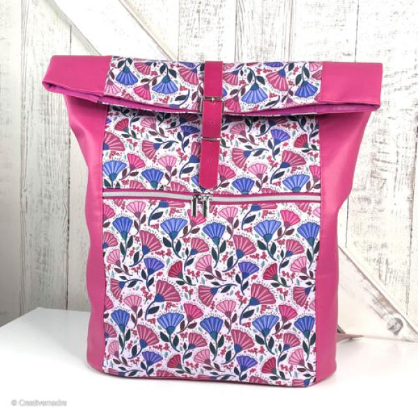 Canvas Garden Stories by Emjo Design Blumen auf Rosa von Swafing